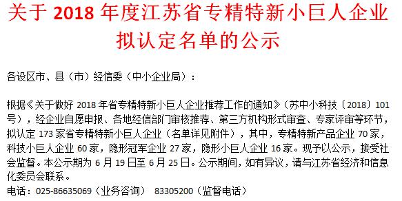 喜訊！日聯(lián)科技榮獲“江蘇省科技小巨人企業(yè)”